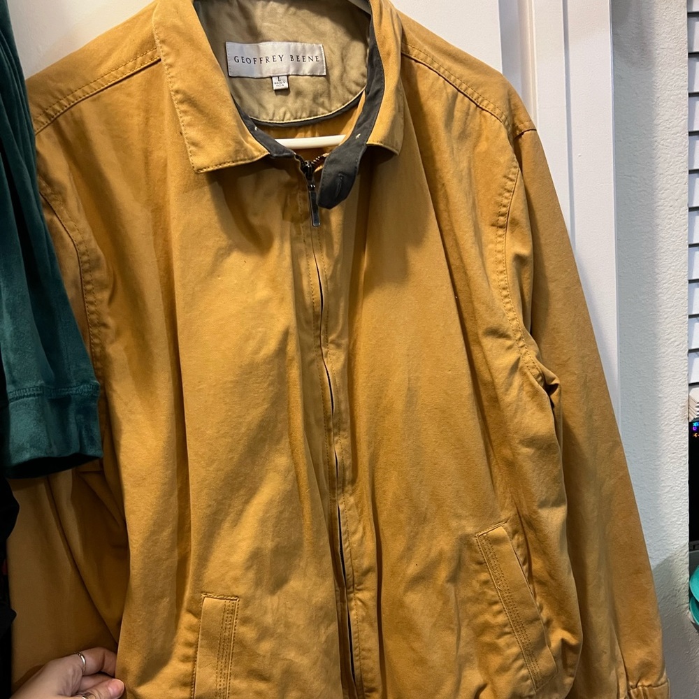 Mustard oversized coat